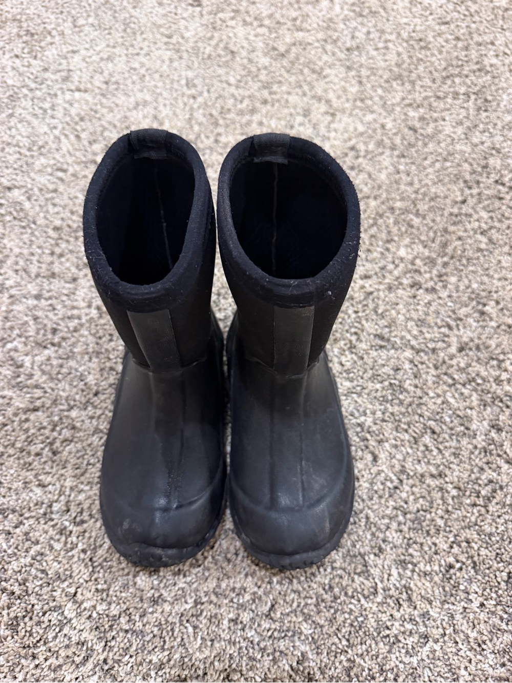 Kids Black Waterproof Snow Boots - Comfortable Winter Protection